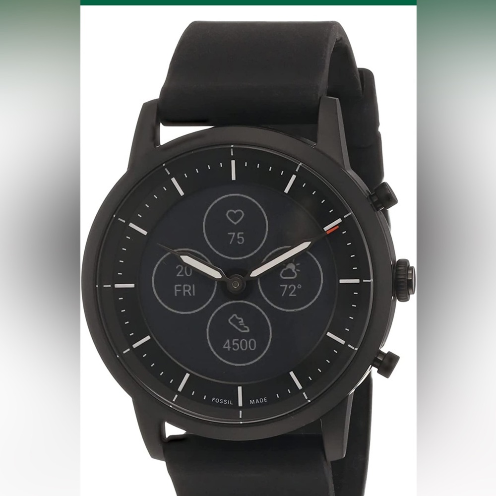 fossil men's collider hybrid smartwatch hr